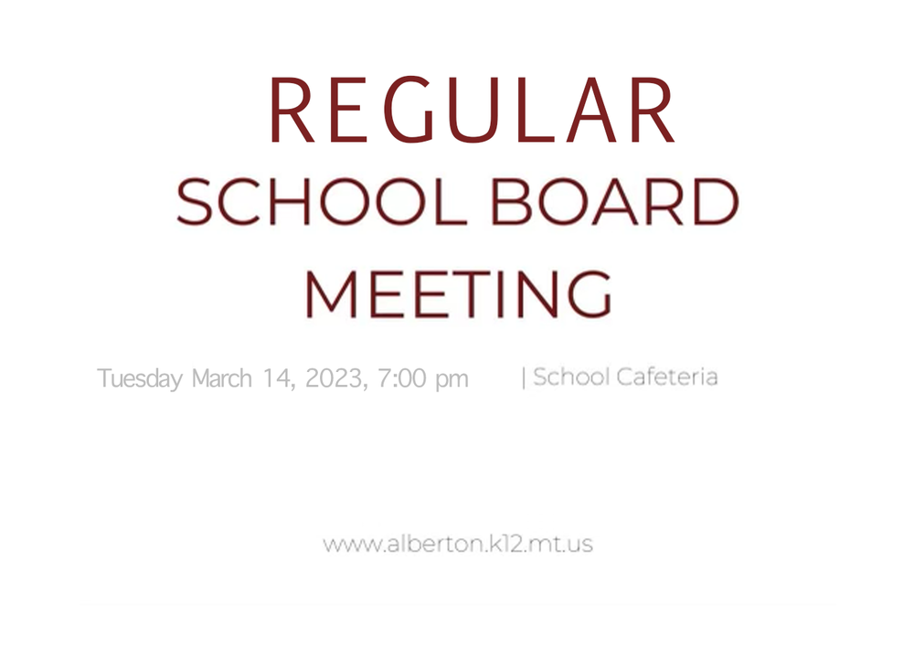 March School Board Meeting