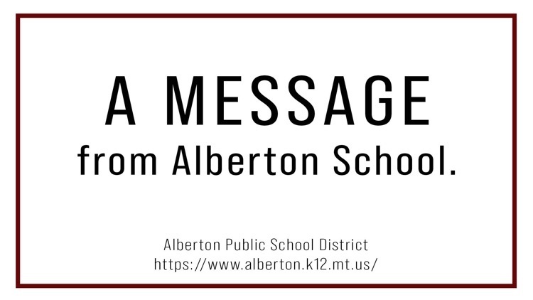 a message from alberton school